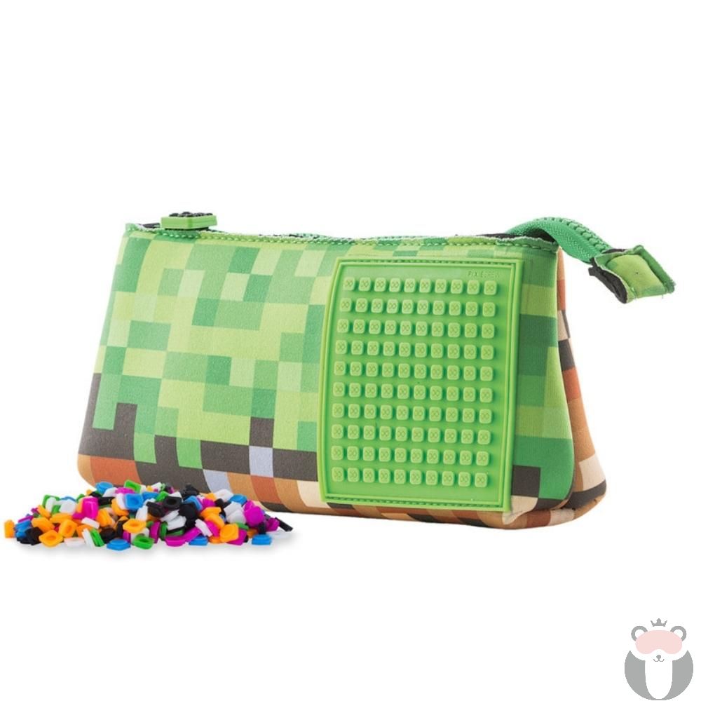 Несесер за моливи Pixie Crew PXA02, Mine&Craft/Зелен - Tediko.bg