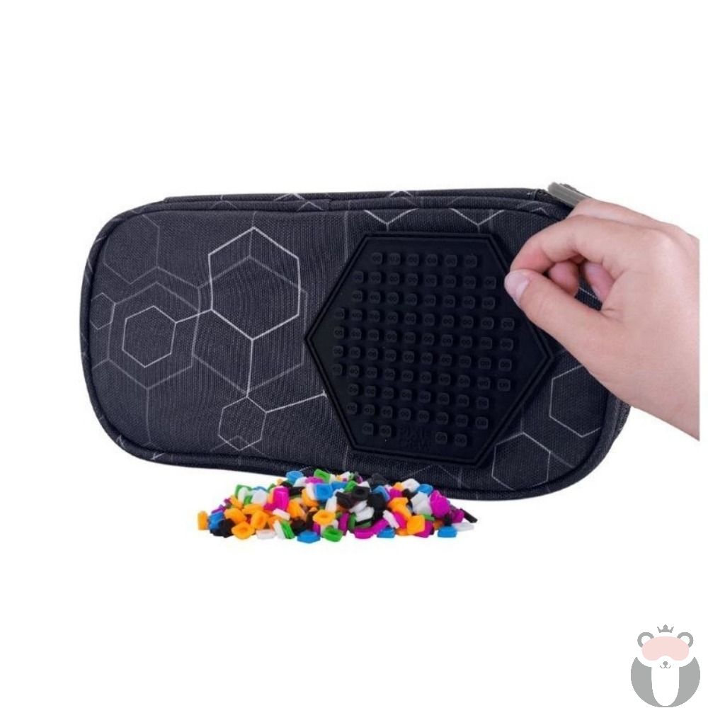 Pixie Crew Ученически несесер, Hexa Black - Tediko.bg