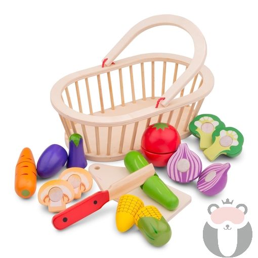 Кошница със зеленчуци за рязане New classic toys