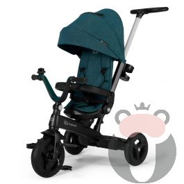 Детска триколка 5в1 KinderKraft TWIPPER 360 ° , Зелена - Tediko.bg