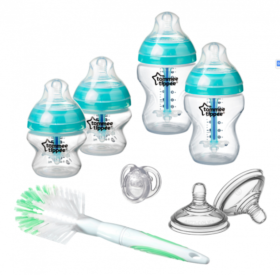 Tommee Tippee Комплект за новородено Advanced Anti-Colic + четка за шишета