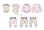 Guess Бебешки подаръчен комплект с двулицев панталон I love Mom & Dad Bears