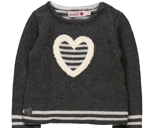 Boboli бебешки пуловер Heart Move On 12м/80см