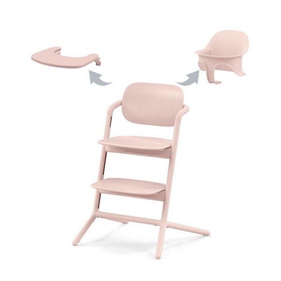 Cybex Детско столче за хранене LEMO 3в1, Pearl Pink