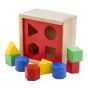 Дървено кубче за сортиране на форми New Classic Toys