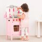 Дървена детска кухня за игра - Бон апети розово New classic toys