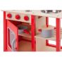 Дървена детска кухня за игра - Бон апети червено New classic toys