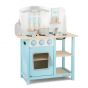 Дървена детска кухня за игра - Бон апети синя New classic toys