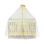 Универсален балдахин за бебешка кошара от тюл, 480/150 см - Жълт, Lorelli