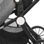 Lorelli Комбинирана бебешка количка 3в1 RAMONA, черен