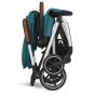 Cybex Бебешка количка Eezy S Twist + 2 сребристо шаси River Blue