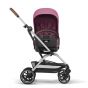 Cybex Бебешка количка Eezy S Twist + 2 сребристо шаси Magnolia Pink