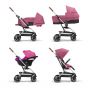 Cybex Бебешка количка Eezy S Twist + 2 сребристо шаси Magnolia Pink