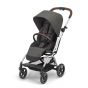 Cybex Бебешка количка Eezy S Twist + 2 сребристо шаси Soho Grey