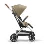 Cybex Бебешка количка Eezy S Twist + 2 сребристо шаси Classic Beige