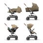Cybex Бебешка количка Eezy S Twist + 2 сребристо шаси Classic Beige
