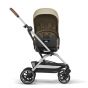 Cybex Бебешка количка Eezy S Twist + 2 сребристо шаси Classic Beige