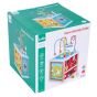 Образователен дървен куб с 5 игри, Lelin Toys