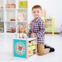 Образователен дървен куб с 5 игри, Lelin Toys