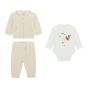 Guess Bear Бебешки плюшен комплект унисекс CREAM WHITE