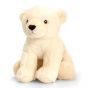 Полярна мечка, екологична плюшена играчка  Keeleco, 25 см., Keel Toys