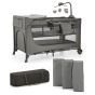 Бебешка кошара Kinderkraft  JOY FULL 2 бебешка кошара с аксесоаври,  DARK GREY