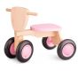 Детско дървено колело за бутане в розово, New classic toys