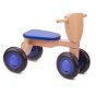 Детско дървено колело за бутане синьо, New classic toys