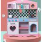 Дървена детска кухня Pink Heart