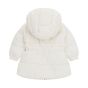 Guess Бебешко зимно яке с качулка за момиче CREAM WHITE