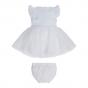 Guess Официална бебешка рокля с тюл Pure White