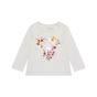 Guess Бебешка блуза с дълъг ръкав Flowers White