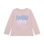 Guess Детска блуза с дълъг ръкав PINK ROSES