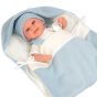 Arias Усмихната кукла-бебе в светлосиньо с аксесоари - 35 см, реално тегло