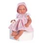 Кукла бебе Мария с розова рокля на бели точки, Asi dolls