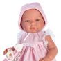 Кукла бебе Мария с розова рокля на бели точки, Asi dolls