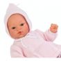 Кукла-бебе Коке с розова палто и ританки на точки, Asi dolls