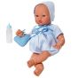 Кукла-бебе Коке със синьо костюмче и чантичка, Asi dolls