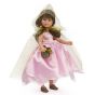 Кукла Силия фея с розова рокля и златно наметало, 30 см, Asi dolls