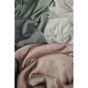 Mushie Плетено бебешко одеяло, Sage Melange