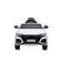 Chipolino Детска електрическа кола AUDI RS Q8 , бяла, EVA гуми, кожа