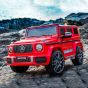 Chipolino Eлектрически джип Mercedes G63 AMG, Червен, EVA гуми, кожа