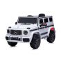 Chipolino Eлектрически джип Mercedes G63 AMG, Бял, EVA гуми, кожа