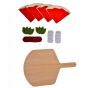 Дървен кухненски комплект - Пица с дъска за рязане, Classic World