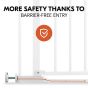 Hauck Предпазна преграда за бебе Clear Step Autoclose 2, White