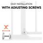 Hauck Предпазна преграда за бебе Clear Step Autoclose 2, White