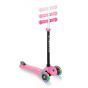  Globber Тротинетка 4 в 1 със стабилизатор, GO UP Sporty Plus Lights – наситено розова