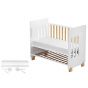 Interbaby КОМБО 4в1 Детско креватче Star Nature 60х120см + матрак Алоe Вера + система NEXT TO ME