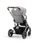 Cybex Бебешка количка Balios S Lux 2023 сребристо шаси, Lava Grey