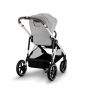 Бебешка количка за близнаци Cybex Gazelle S 2023 сребристо шаси, Lava Grey